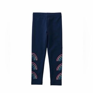 Tea Collection Girls Rainbow Leggings 10 Blue NWOT